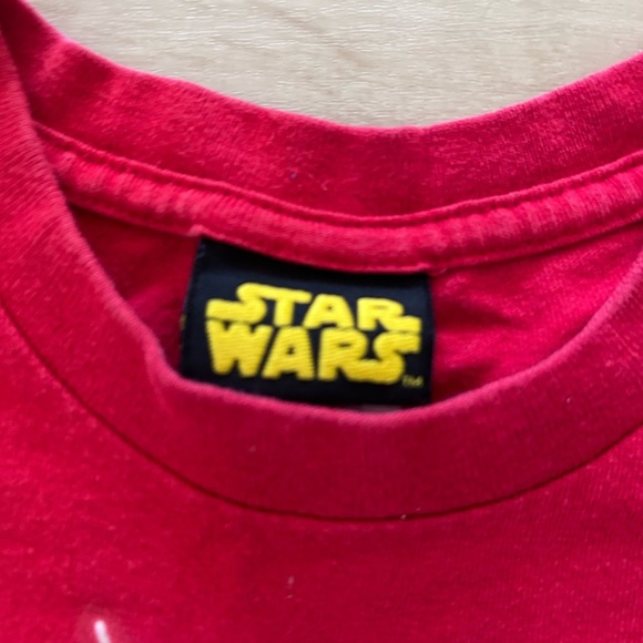Vintage Star Wars Red Graphic T-Shirt size youth xs (4-5) - Picture 3 of 8